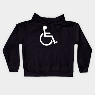 Whelchair Sign Kids Hoodie